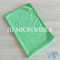 اللون الأخضر لحمة محبوك 80٪ البوليستر 20٪ البولياميد شبكة صغيرة على شكل منشفة تنظيف القماش