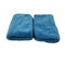 Purl Stitching 80٪ Polyester Microfiber Cleaning Cloth Blue Coral Fleece 25x30