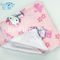 ستوكات مطبوعة منشفة اليد استخدام المنزل منشفة الطفل 40 * 40 سنتيمتر مربع الشكل الوردي اللون